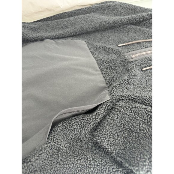 Under Armour UA Women's Teddy Pullover Hoodie Fleece 1/4 Zip Jacket Black XS - Picture 4 of 8